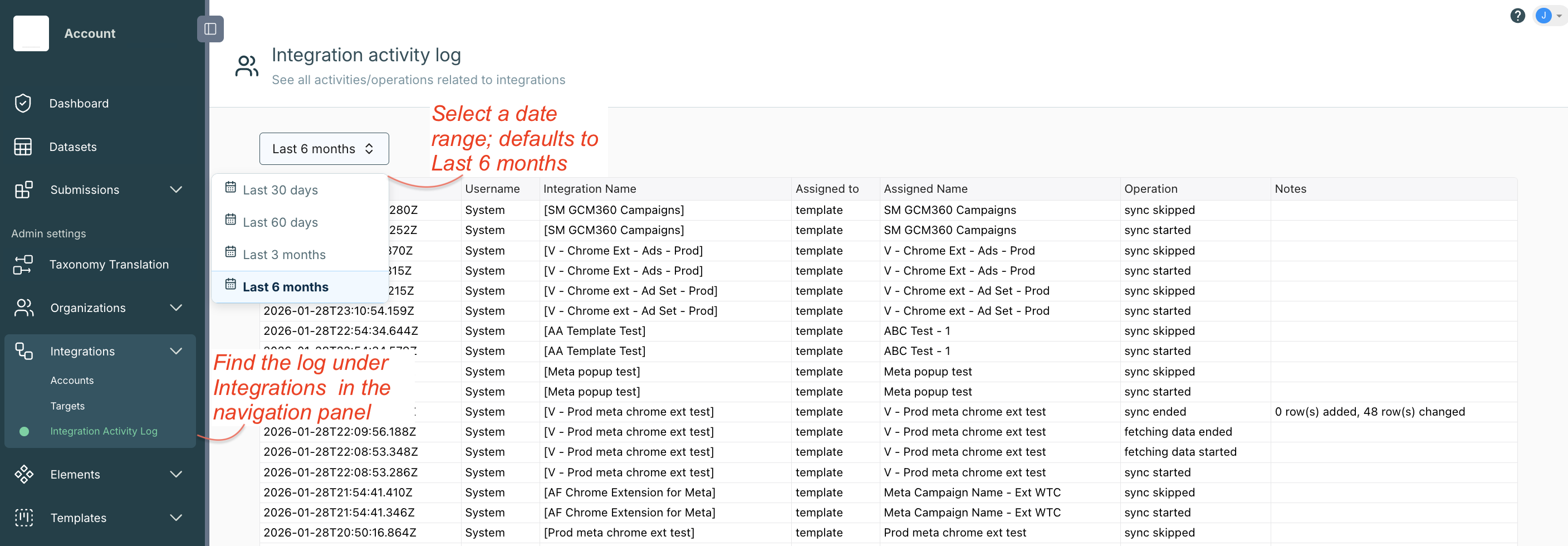 ClaravineIntegrationActivityLog.png